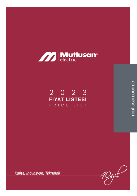 MUTLUSAN 2023 FİYAT LİSTESİ 